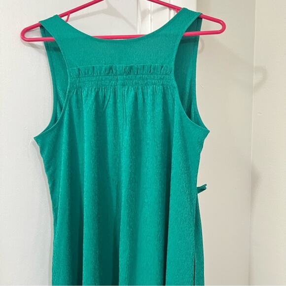 Athleta Green Echo Midi Dress Size Small Large - Picture 8 of 14